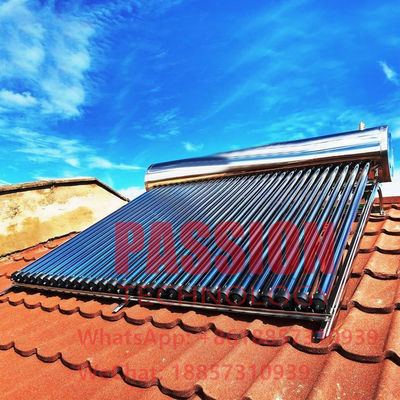 آبگرمکن خورشیدی 250 لیتری فشار لوله جمع کننده خورشیدی لوله حرارتی فشار قوی